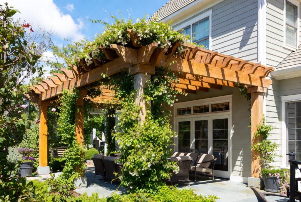1. Attach a Pergola to the House