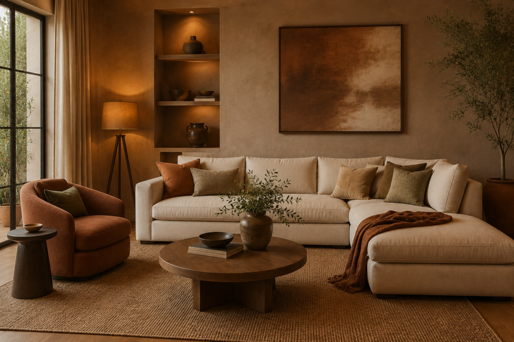 1. Embrace Earthy Warm Tones