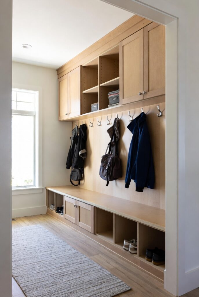 10. Create a Built-In Mudroom Wall
