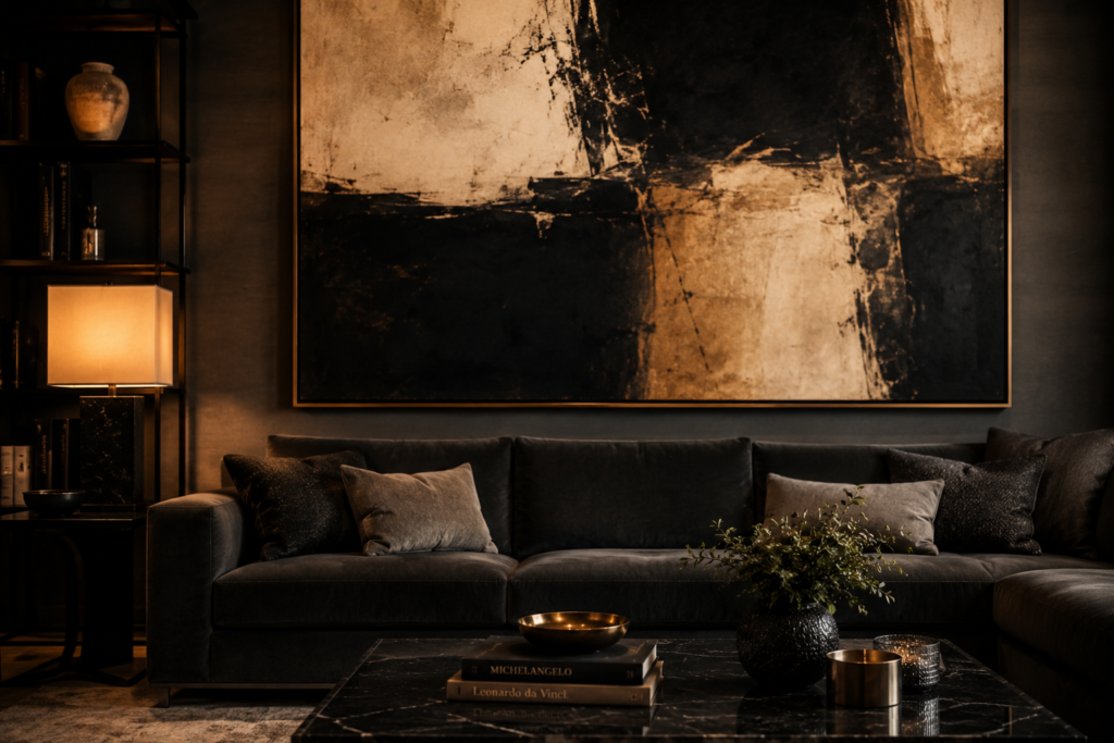 11. Decorate with Large-Scale Art