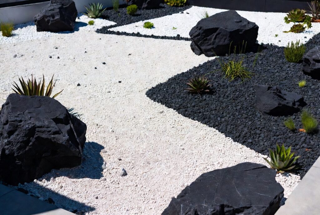 11. White and Black Rock Contrast Design