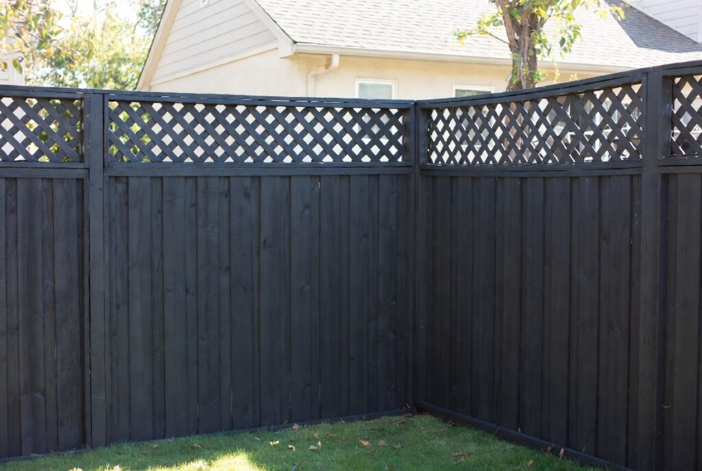 12. Lattice Top Privacy Fence