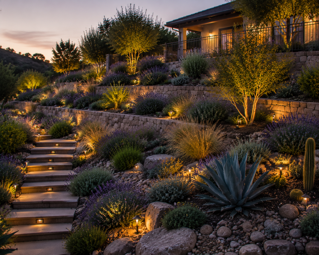 12. Terraced Slope Xeriscape