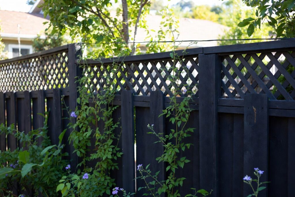 13. Fence with Climbing Plants