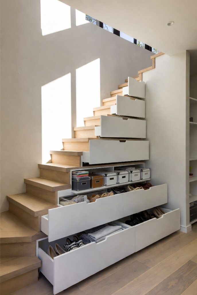 13. Install Stair-Step Drawers