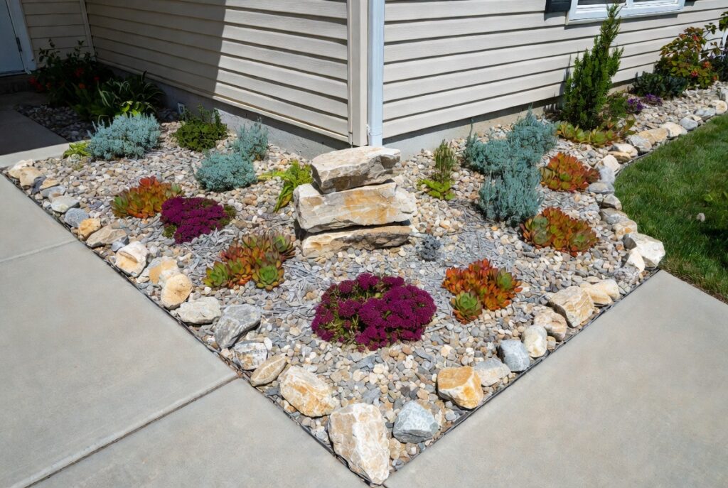 14. Create a Rock Garden Corner