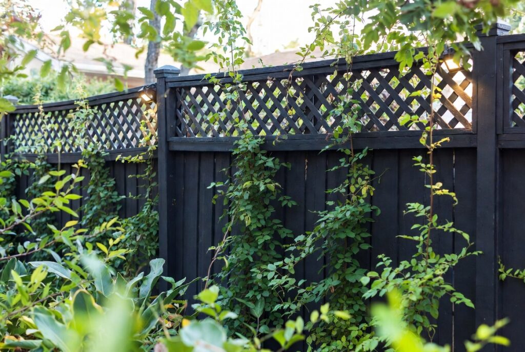 14. Fence with Built-In Lighting