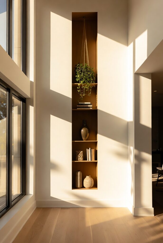 14. Floor-to-Ceiling Vertical Niche