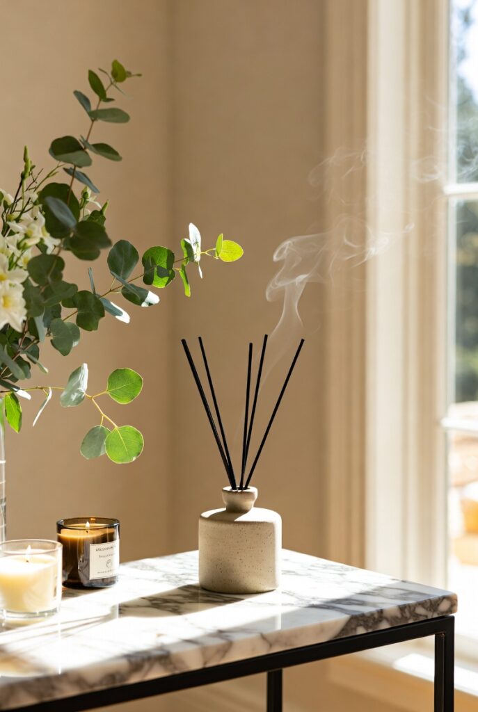 15. Add Scent with a Candle or Diffuser