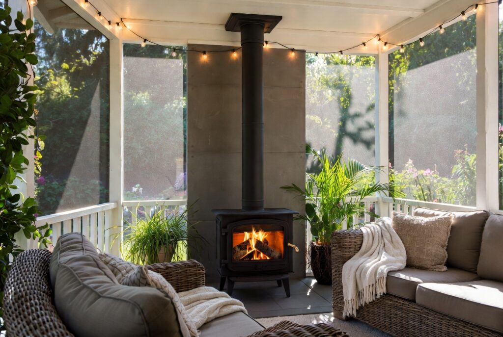 15. Install a Wood-Burning Fireplace or Stove