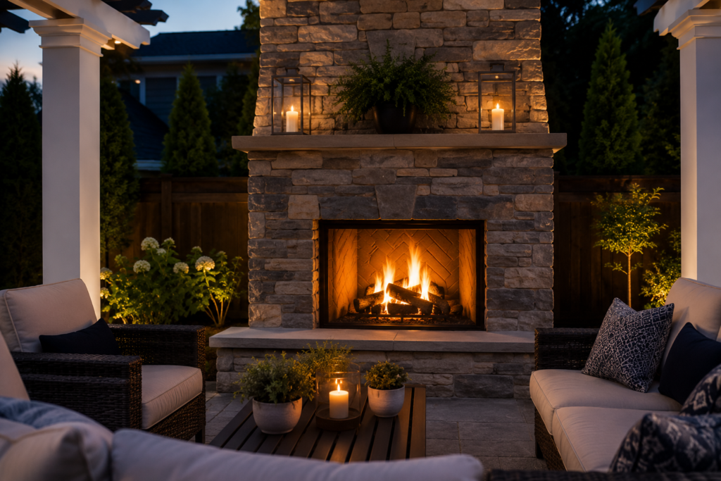 15. Outdoor Fireplace