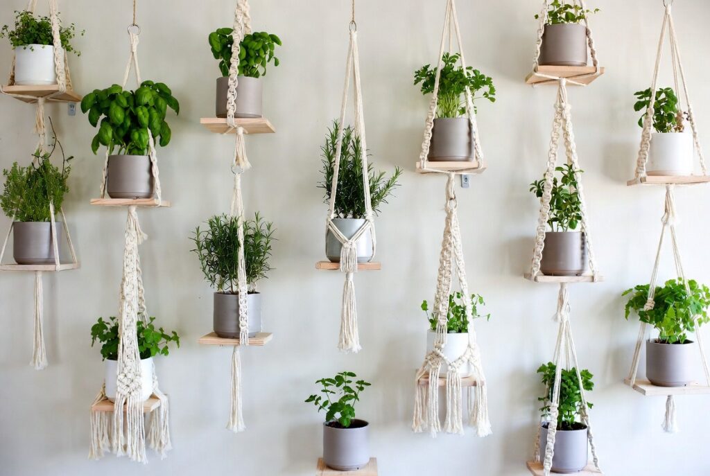 17. Mount Floating Shelves for Herbs