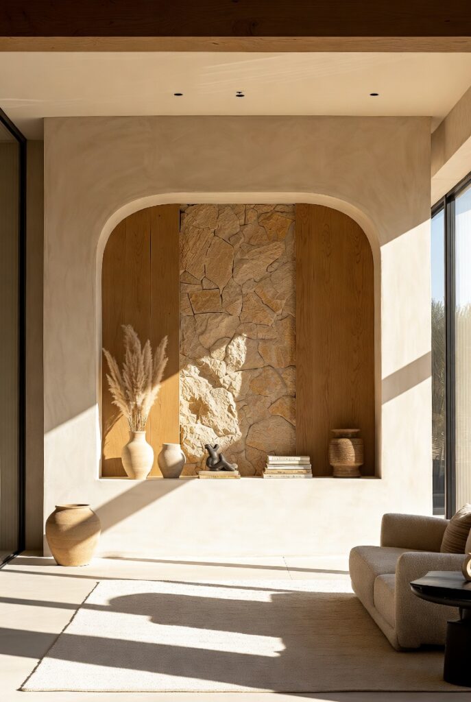 17. Natural Texture Back Wall Niche