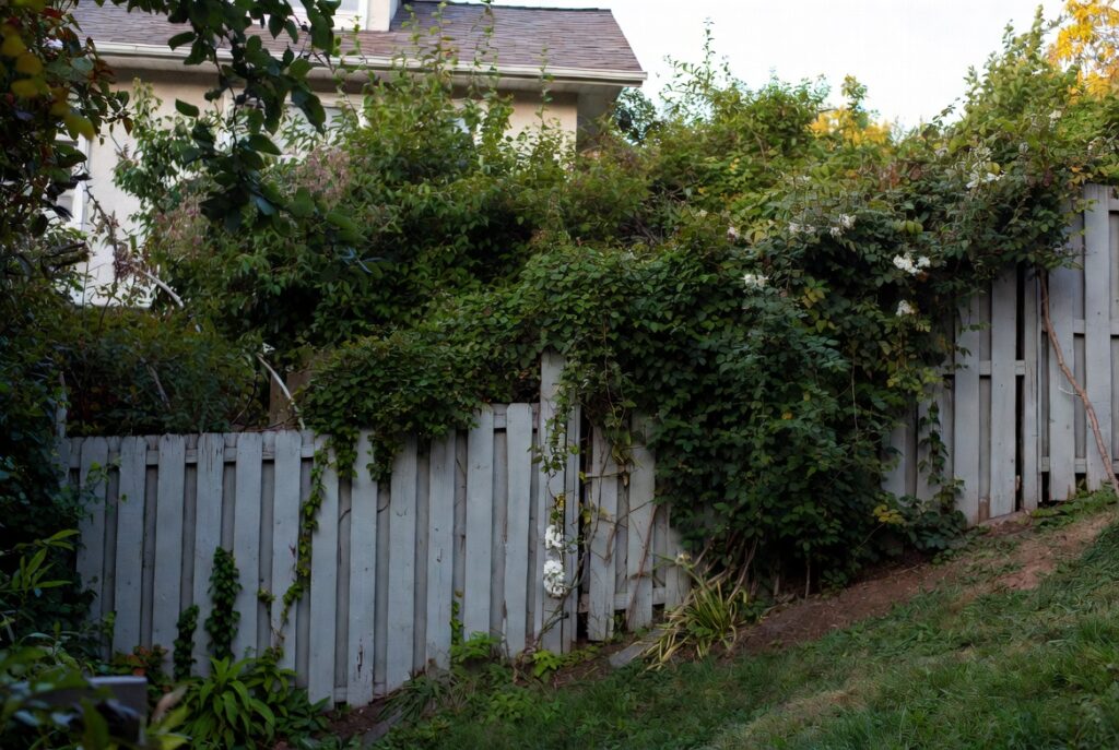 17. Weathered Gray Fence