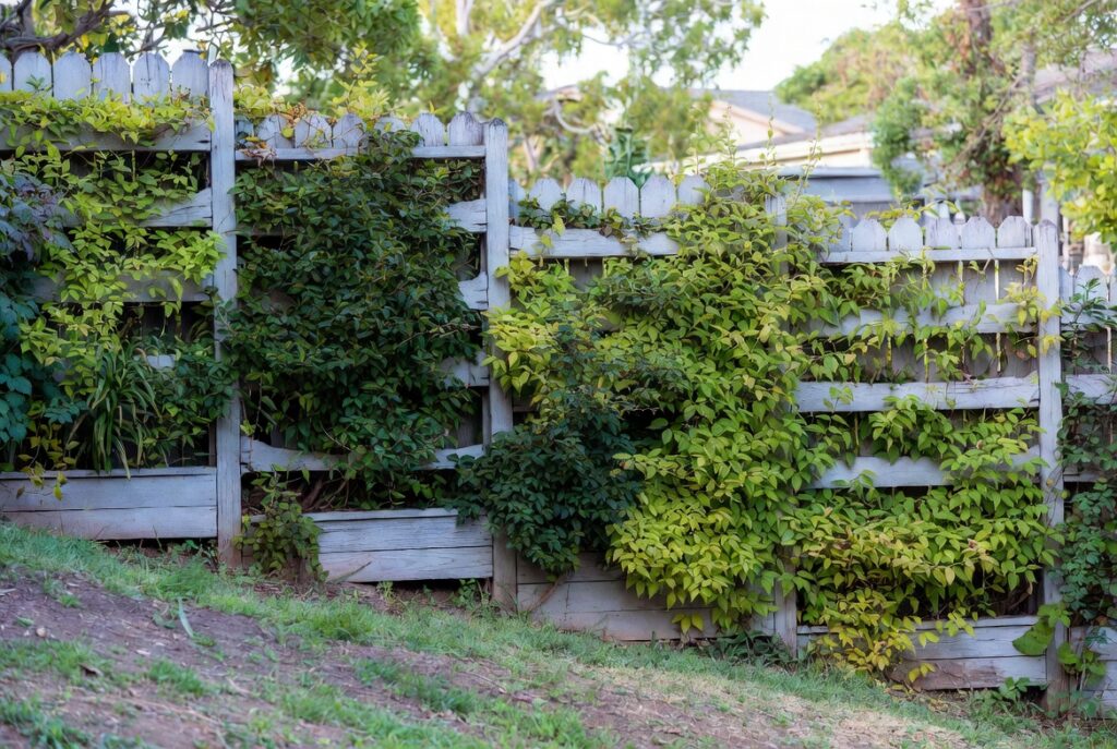 18. Scalloped Top Wood Fence