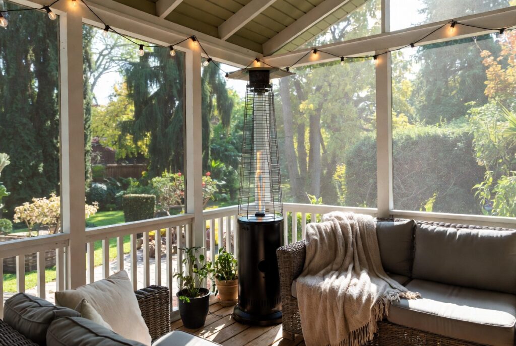 19. Extend the Season with a Space Heater