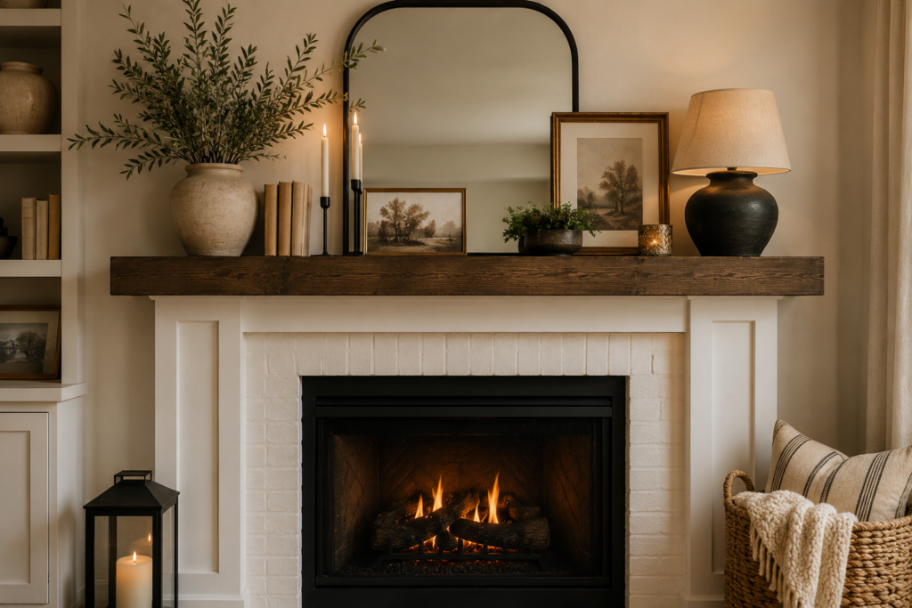 19. How to Style Your Fireplace Mantel