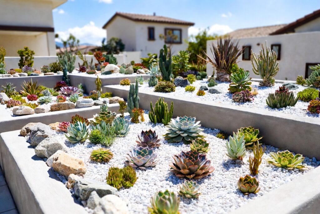 4. Frame a Succulent Garden