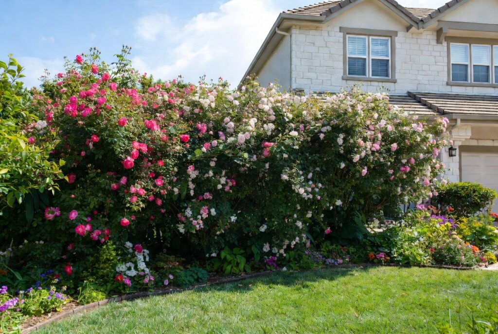 4. Plant a Flowering Hedge for Privacy