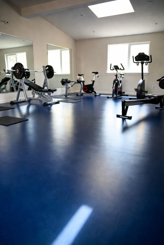 4. Solid Color Epoxy Floor