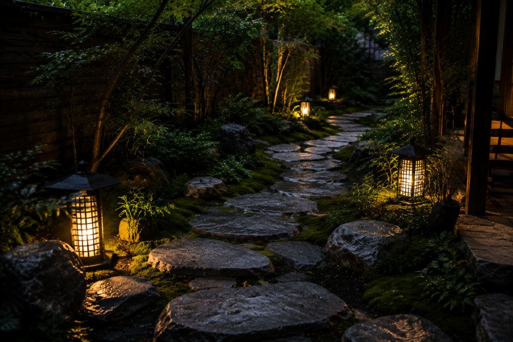 4. Stone Pathway Through the Garden