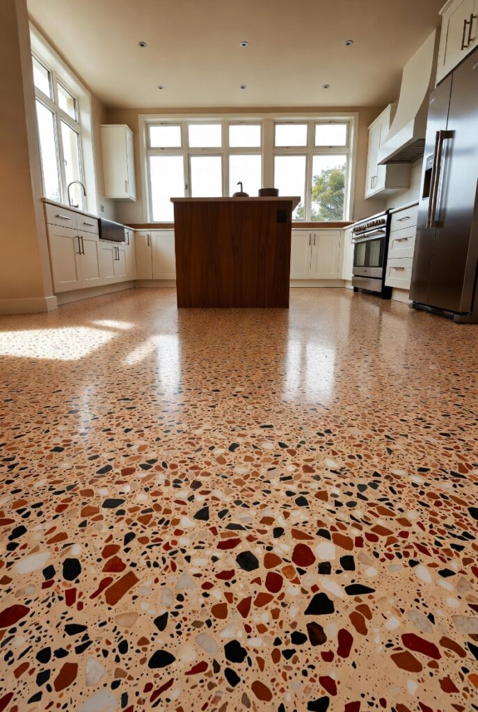 5. Terrazzo-Inspired Epoxy