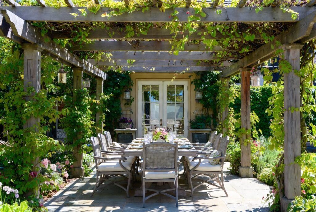 6. Create a Pergola Dining Area
