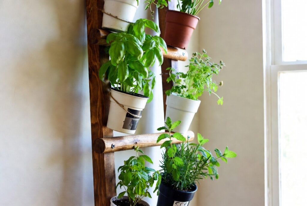 7. Repurpose a Wooden Ladder