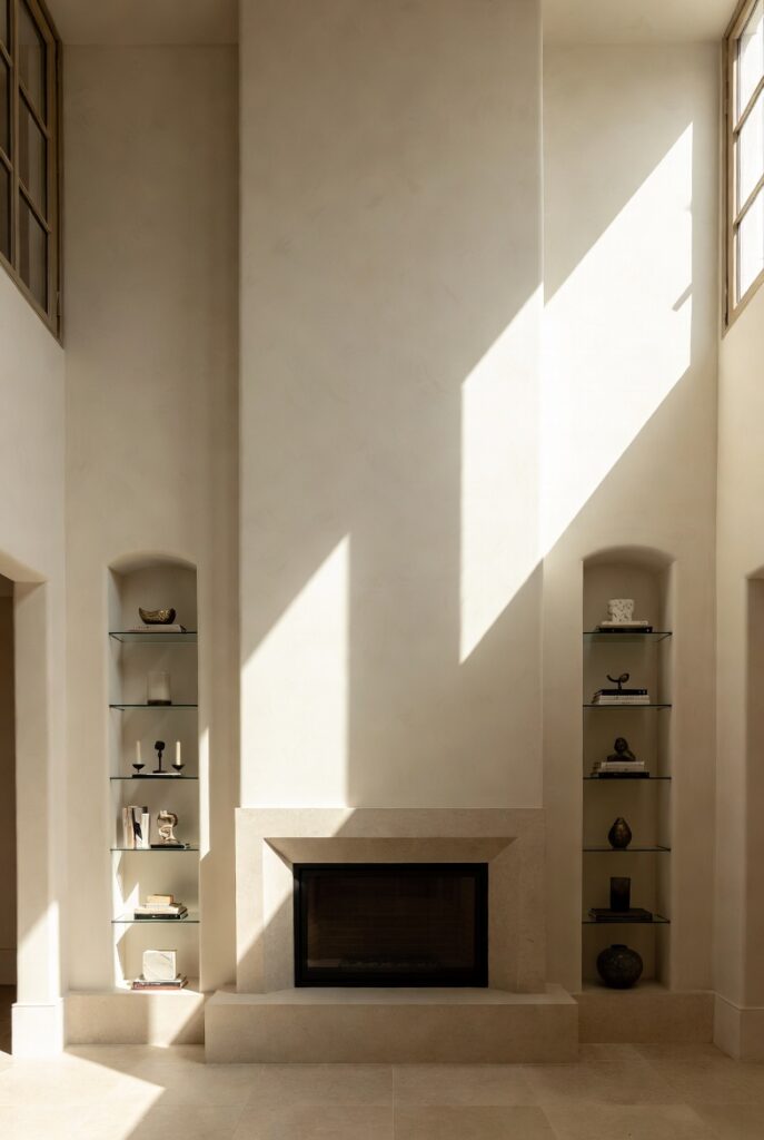 8. Symmetrical Fireplace Niches