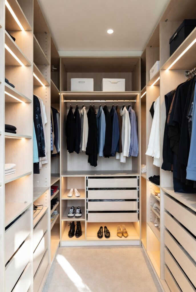 8. Use Proper Closet Lighting