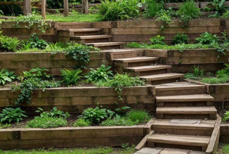 20 Wood Retaining Wall Ideas for a Stunning Landscape