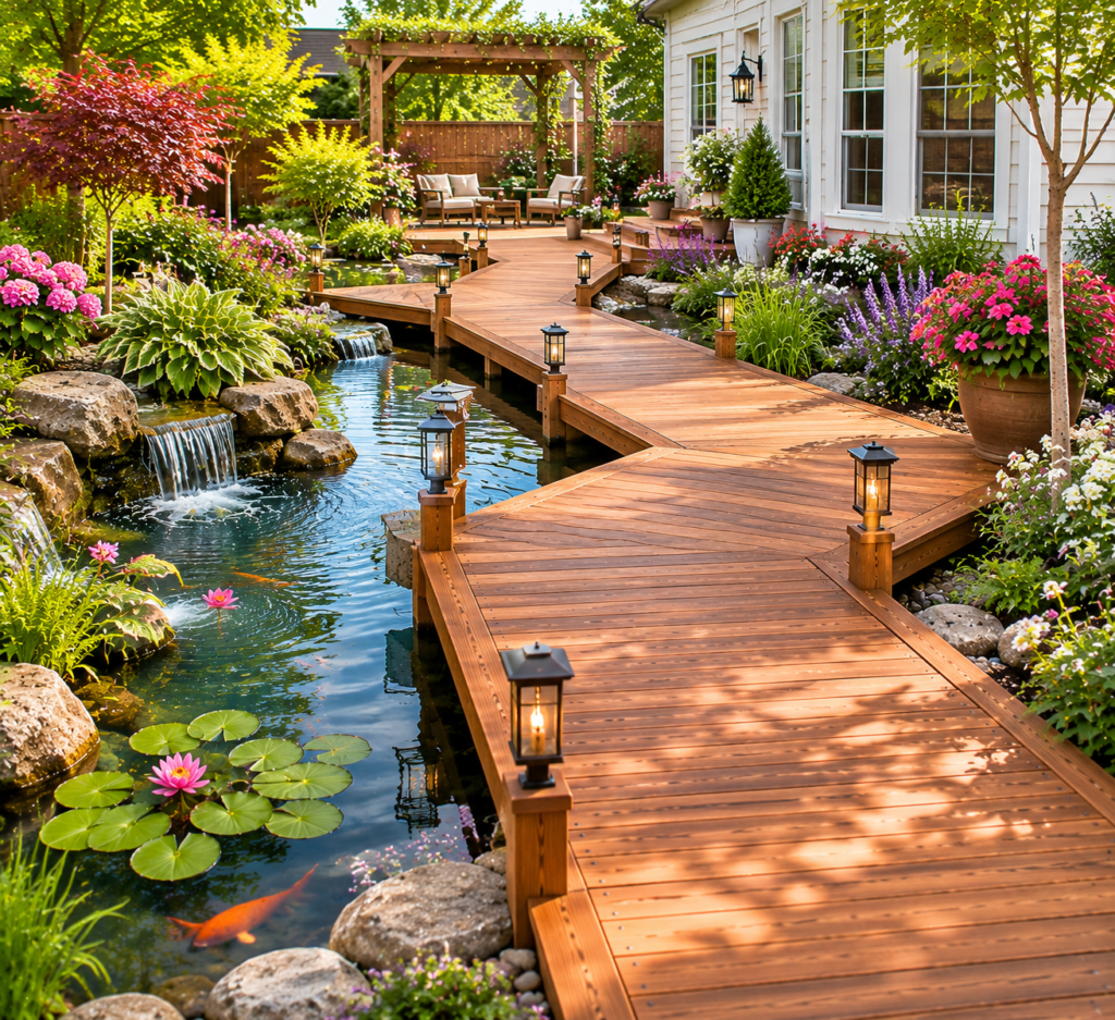 9. Walkway Over a Water Feature