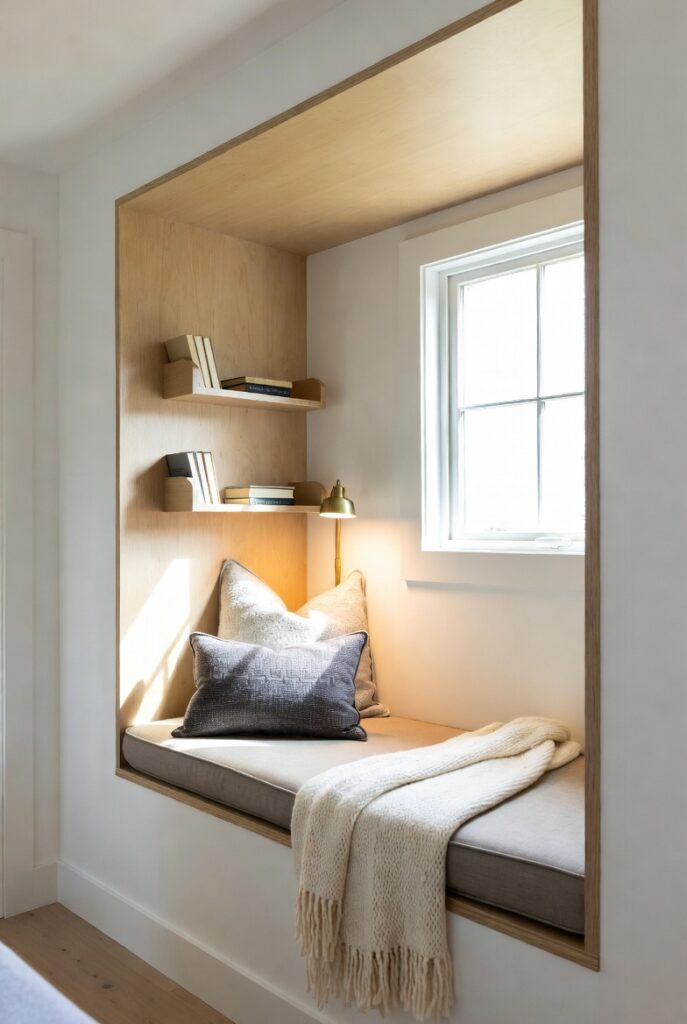 9. Reading Nook Built-In Niche