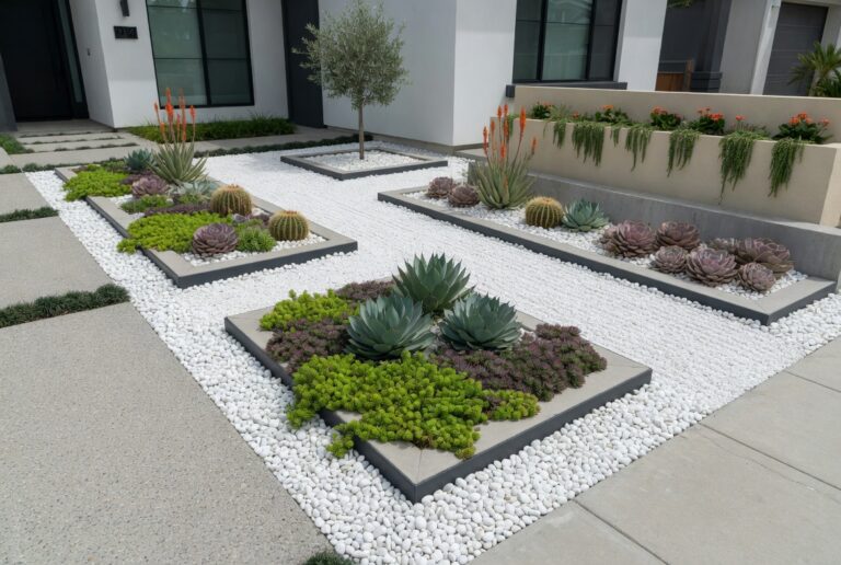 20 White Rock Landscaping Ideas for Modern Yards