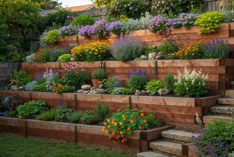 20 Wood Retaining Wall Ideas for a Stunning Landscape