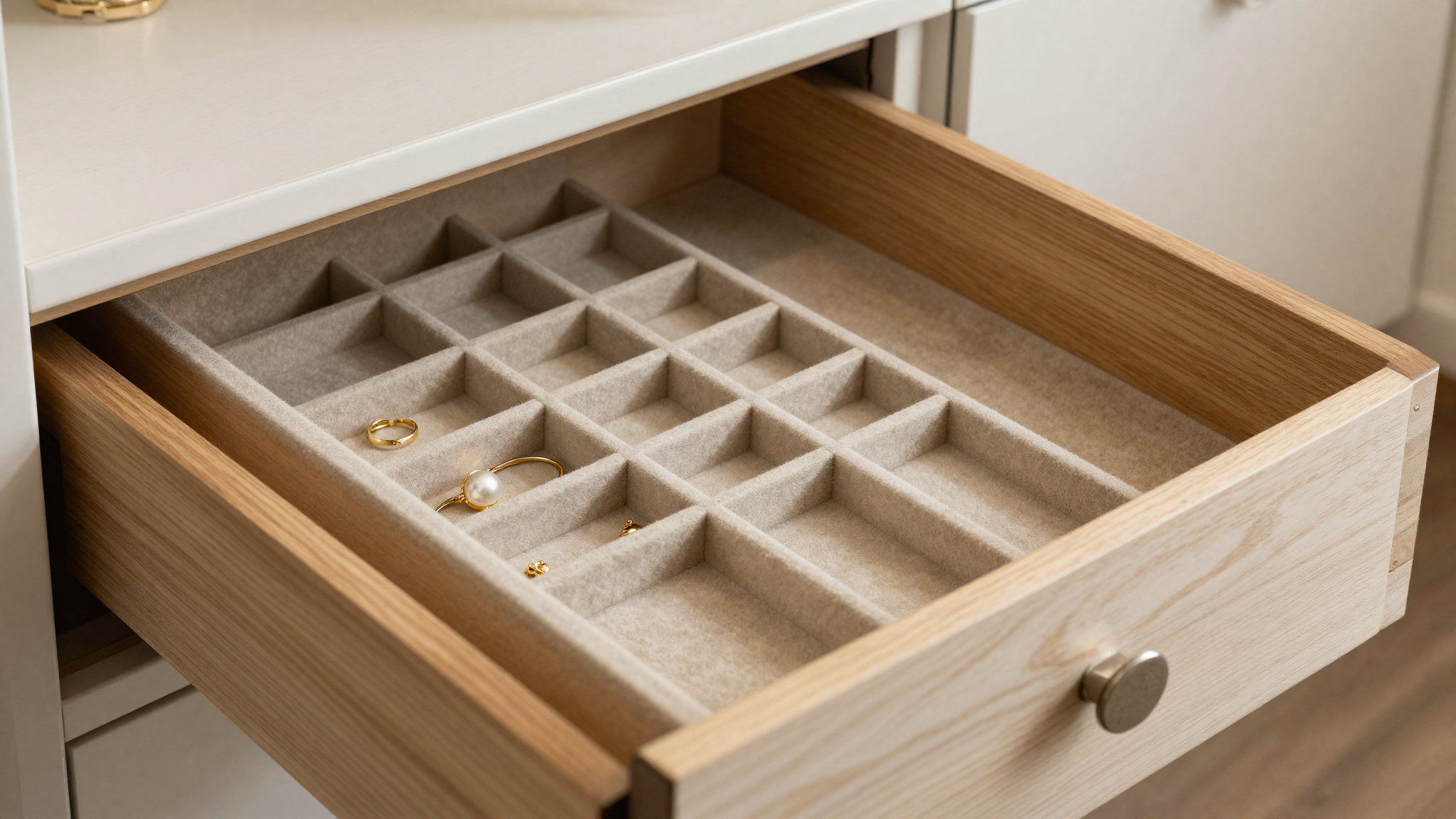 bedroom storage ideas dresser jewelry tray cedar lining