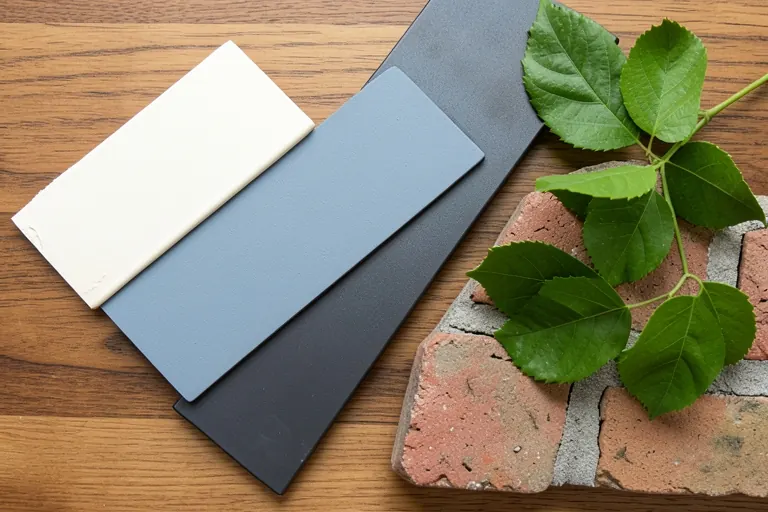 Exterior materials and color samples for a cohesive home palette
