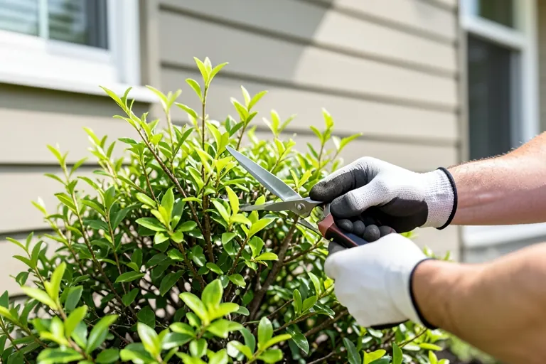 Seasonal pruning helps keep front landscaping neat