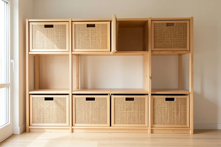 Storage boxes customized with matching fabric fronts