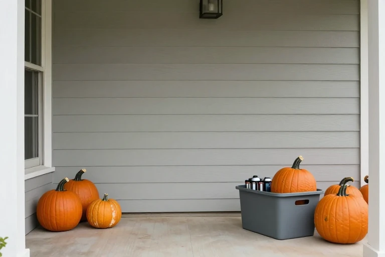 Pumpkins inspected during routine fall display maintenance