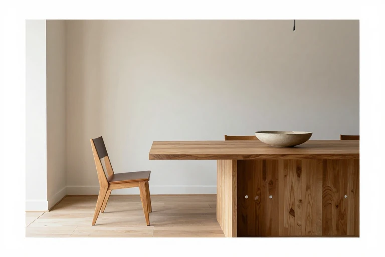 Chair clearance being tested in a kitchen dining nook