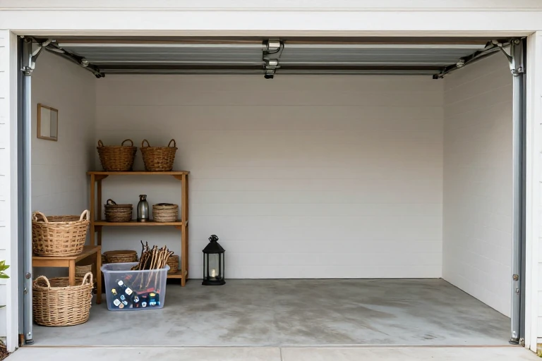 Reusable fall decorations being prepared for compact storage
