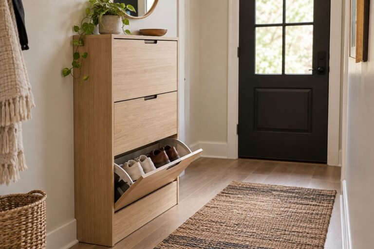25 Entryway Shoe Cabinet Ideas for a Clearer, More Useful Entrance