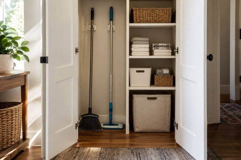 29 Broom Closet Organization Ideas for Tools You Can Reach and Return